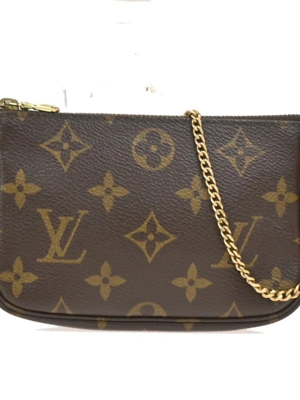 LOUIS VUITTON Mini Pochette Accessoires Hand Bag Monogram Leather M58009 77SA051